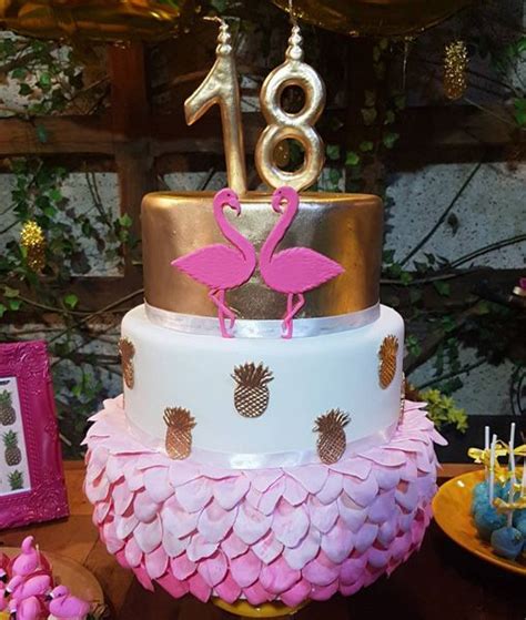 20+ Bolos Decorados Flamingo