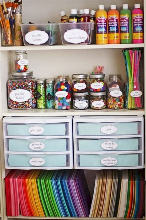 20 Creative Ideas to Organize Your Craft Room   Simple Life of a Lady ...