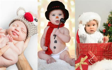+20 ideas de fotos para recordar la primera navidad de tu bebé