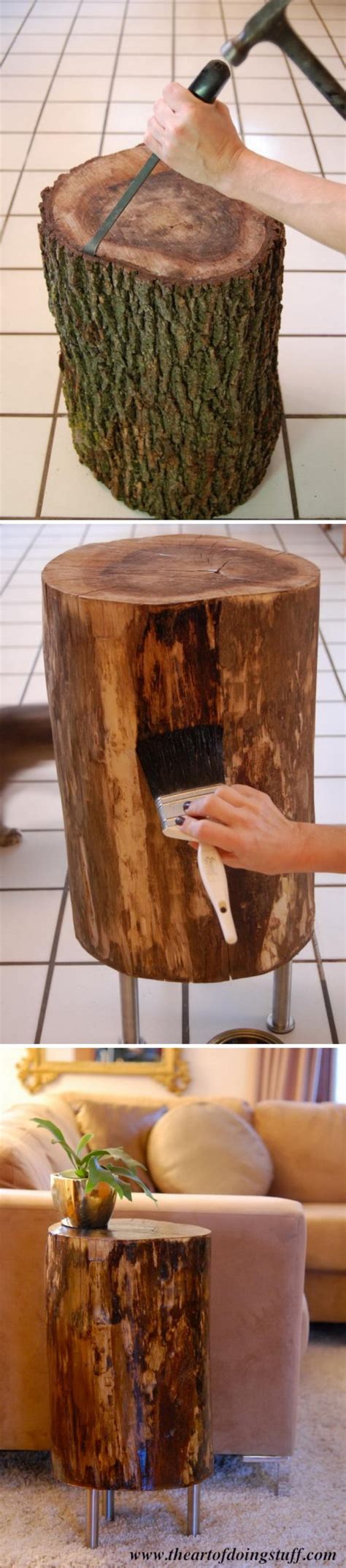 20 Ideas para reciclar troncos de madera y decorar tu hogar Soy Curioso