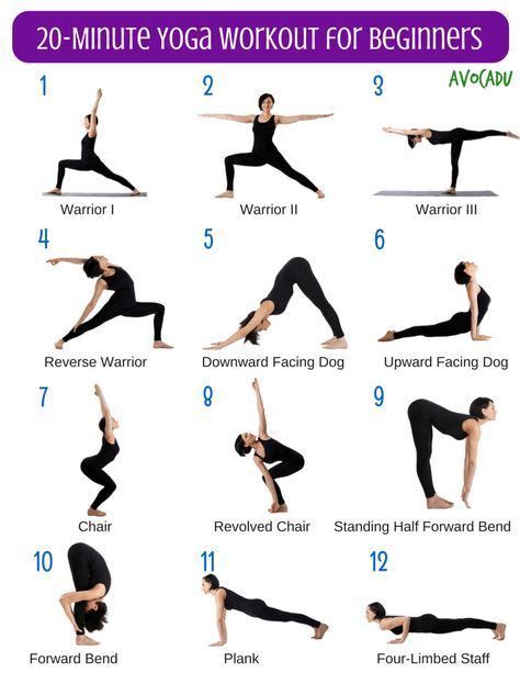 20 Minute Yoga Workout for Beginners | Yoga training, Yoga ...