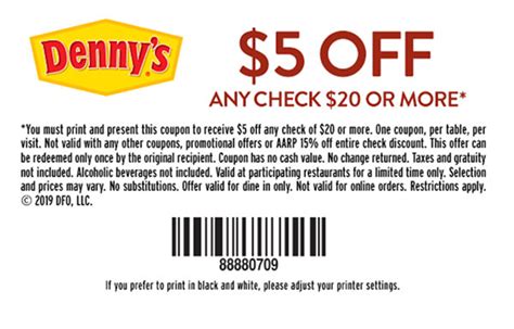 20% Off Denny s Coupons, Printable Coupons February 2020