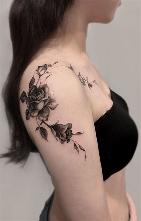 20 tatuajes de rosas en el hombro para mujeres – Tattoo
