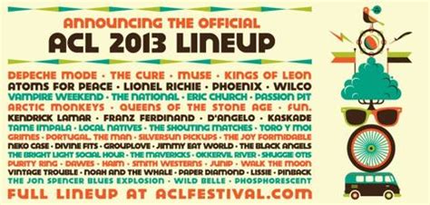 2013 ACL Music Fest lineup announced  Depeche Mode, The ...