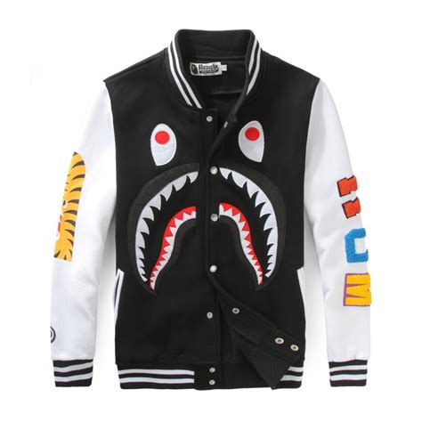 2015 Jacket Bape Shark Jackets and Coats Winter Fleece ...