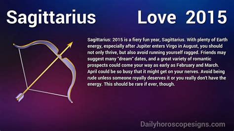 2015 Sagittarius Love Horoscope   YouTube