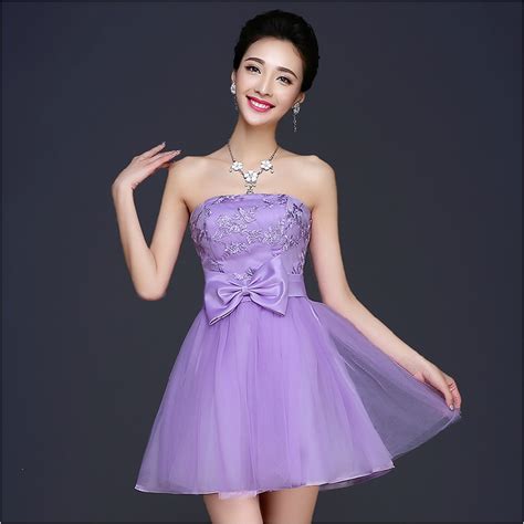 2015 sexy purple lila de dama de honor vestidos cortos hasta la rodilla ...