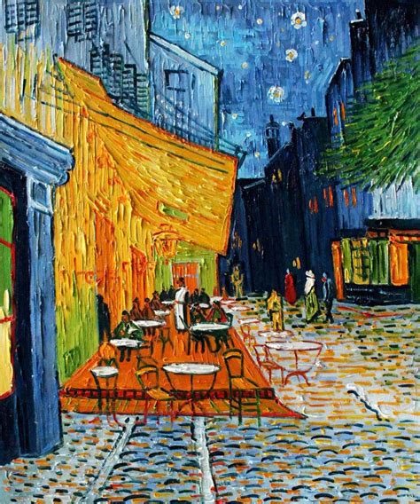2017 Cheap Oil Painting,Cafe Terrace At Night By Artist ...