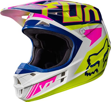 2017 Fox Racing V1 Falcon Helmet   MX Motocross Off Road ...