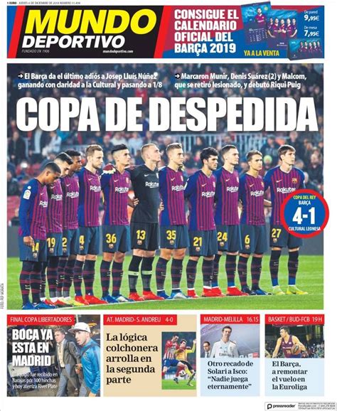 2018 12 06 Portada de El Mundo Deportivo  España  | Book ...