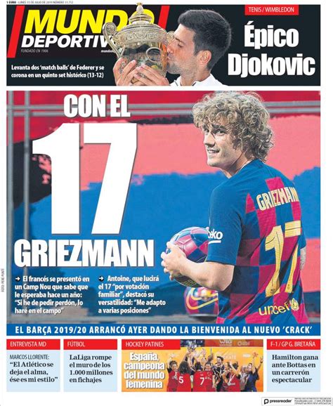 2019 07 15 Periódico El Mundo Deportivo  España ...