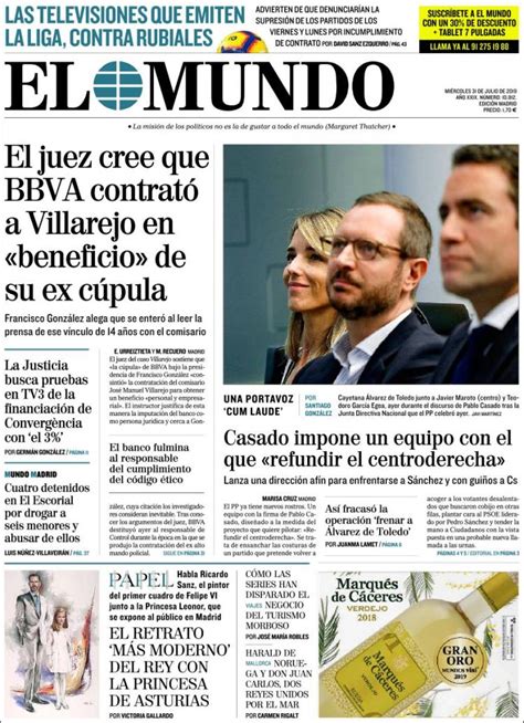 2019 07 31 Periódico El Mundo España . Periódicos de ...