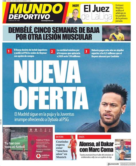 2019 08 20 Periódico El Mundo Deportivo  España ...