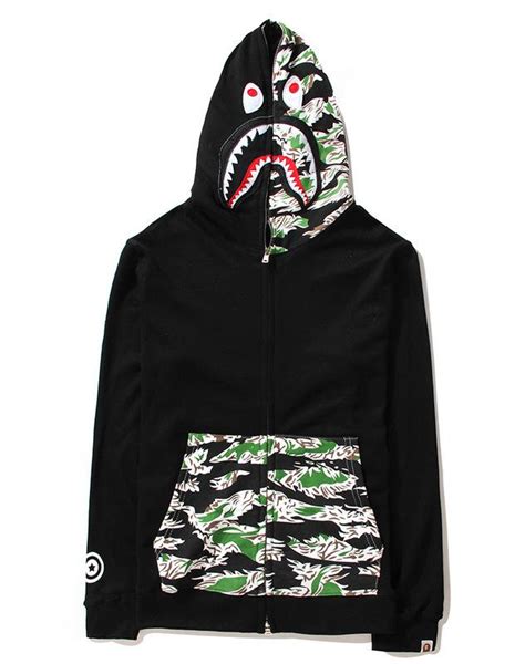 2019 2015 Harajuku Fashion Brand BAPE Shark Hoodie Men ...