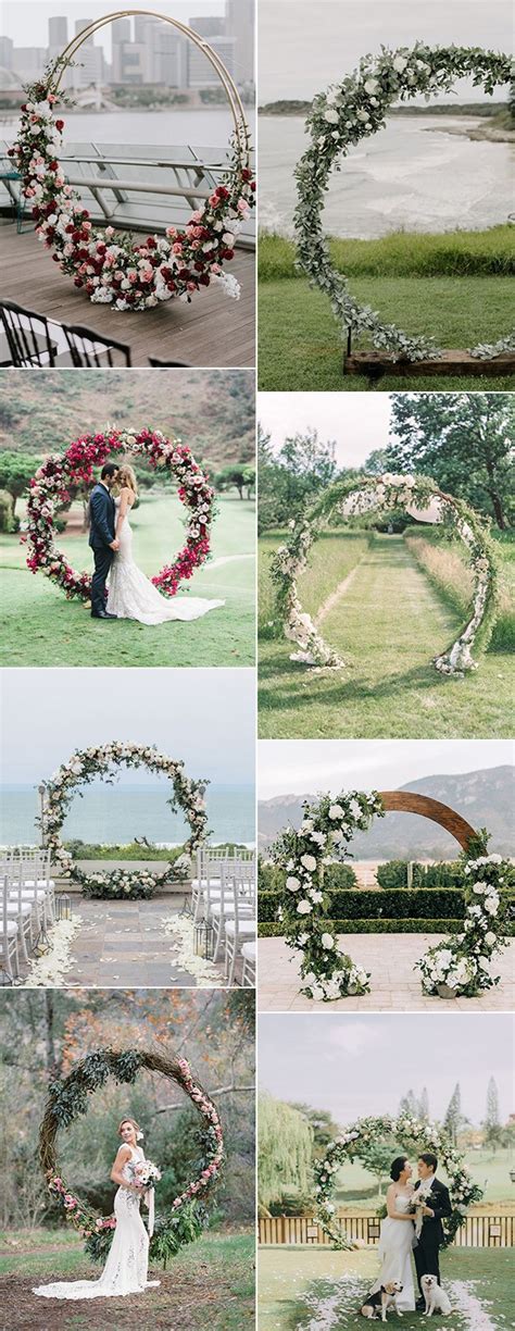 2019 trending circular wedding arch ideas | Arcos para boda, Arco para ...