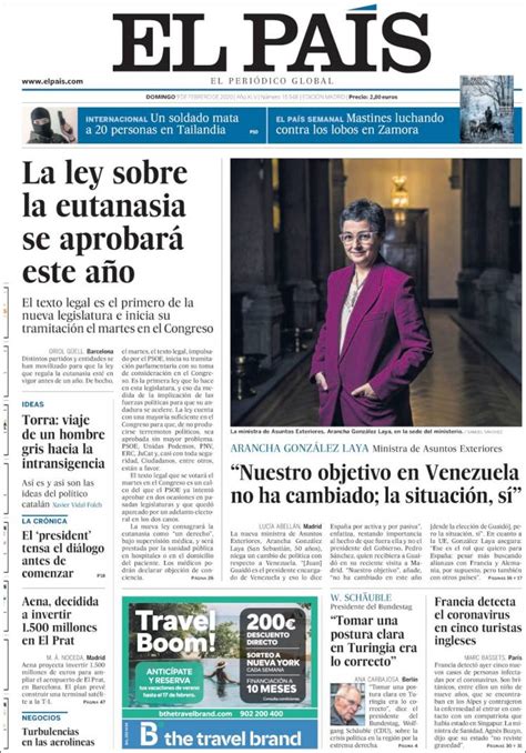 2020 02 09 Periódico El País  España . Periódicos de ...