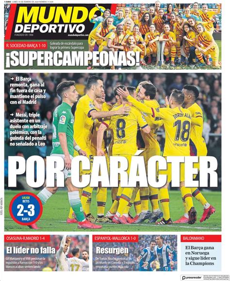 2020 02 10 Periódico El Mundo Deportivo  España ...