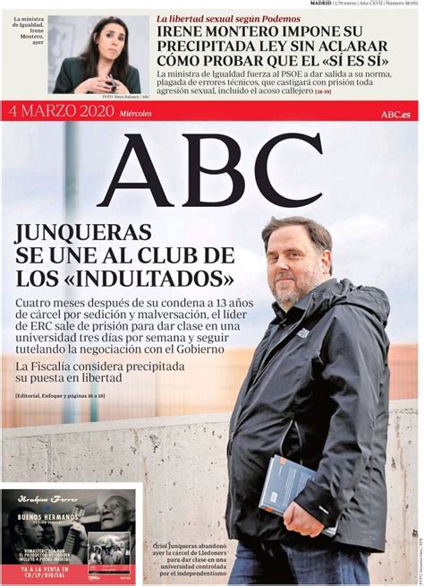 2020 03 04 Periódico ABC España . Periódicos de España ...