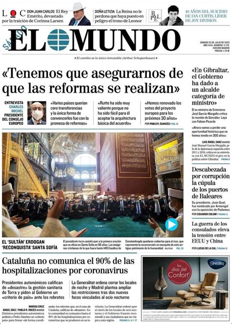 2020 07 25 Periódico El Mundo España . Periódicos de ...