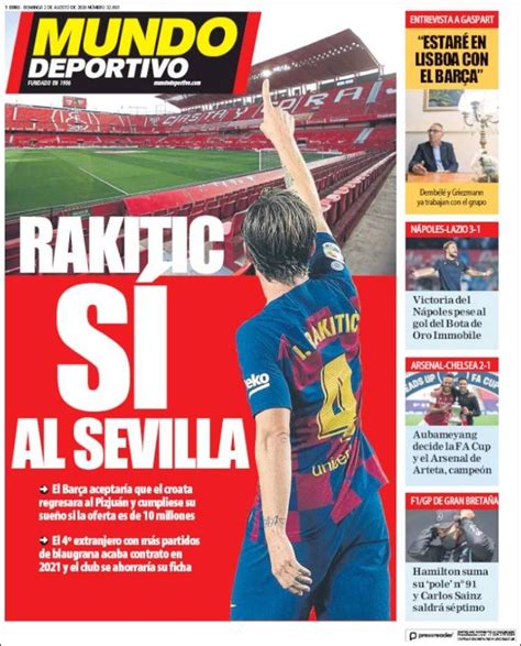 2020 08 02 Periódico El Mundo Deportivo  España ...