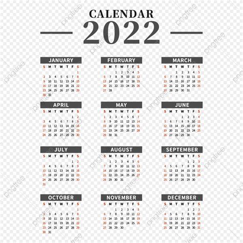 2022 Calendario 2022 Meses Y Fechas , 2022 Dias, Calendario, Mes PNG y ...