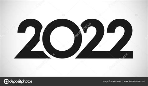 2022 Feliz Año Nuevo Felicitaciones Concepto Logotipo ...