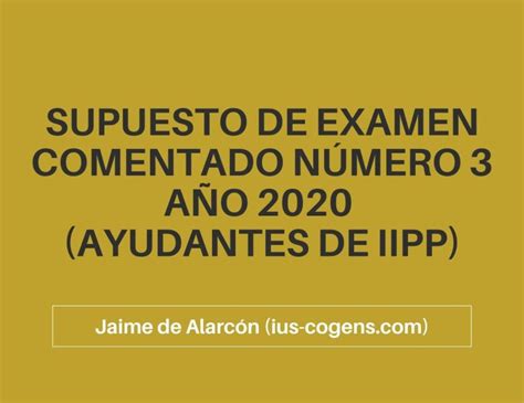 2022 – Ius cogens blog, ayudando a opositores por Jaime de Alarcón