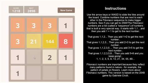 2048 fibonacci cool math games | free online games to play ...
