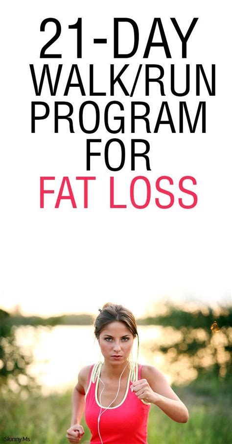 21 Day Run/Walk Program for Fat Loss | Running plan for ...