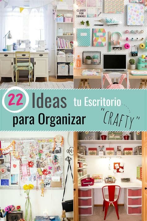 22 ideas para organizar tu escritorio  crafty  | Decorar oficinas de ...
