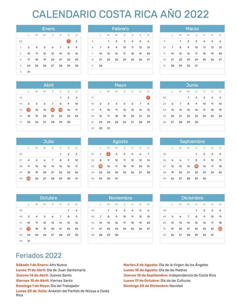 23 best Calendario con feriados año 2022 images by Calendario Hispano ...