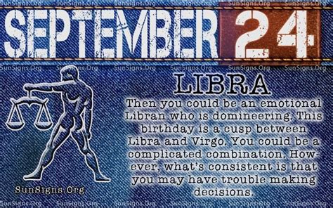 24 de septiembre Horóscopo del zodiaco Cumpleaños ...