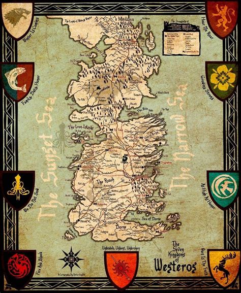 24 mapas que explican Juego de Tronos | Westeros map, Game of thrones ...