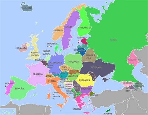 25 Fresco Imagenes Del Mapa De Europa Con Sus Paises