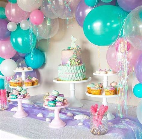 27 Beautiful Mermaid Birthday Party Decor Ideas For Your ...