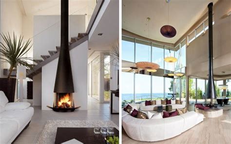 | 28 ideas para decorar el salón con chimeneas modernas de ...