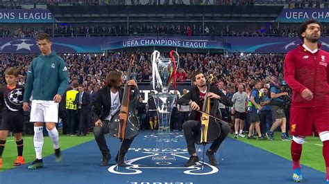 2CELLOS performance at the 2018 UEFA Champions League ...