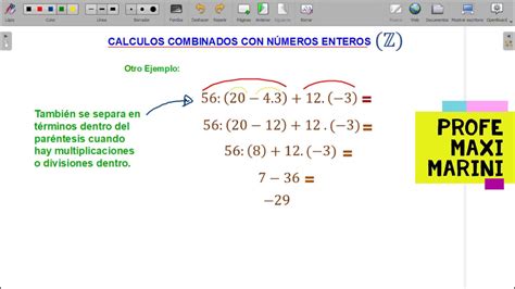 2DO CALCULOS COMBINADOS CON ENTEROS 1   YouTube