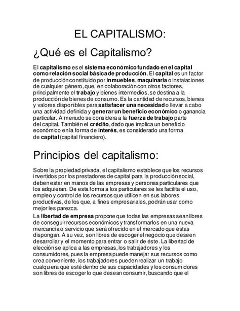 3. 9 4 El Capitalismo