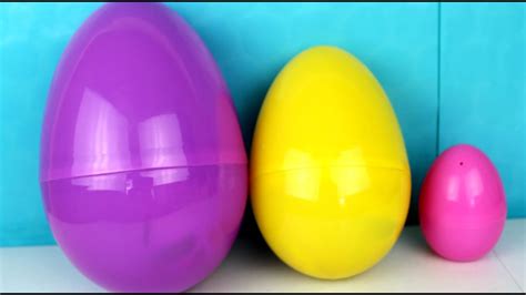 3 Giant Surprise Eggs with Kinder Surprise Eggs| HUEVOS ...