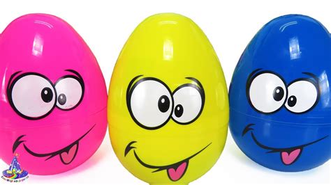 3 Huevos Sorpresa de Caritas Sacando la Lengua Huevos Color Rosa ...