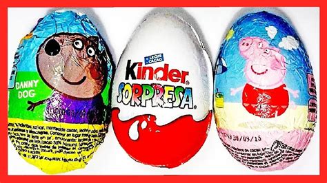3 huevos sorpresa de Peppa Pig y Kinder Sorpresa   YouTube