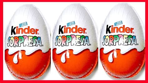 3 huevos sorpresa en español de chocolate Kinder Sorpresa ...