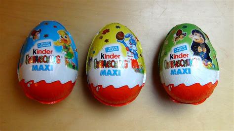 3 Kinder Surprise Maxi Eggs Unboxing [Easter Edition ...