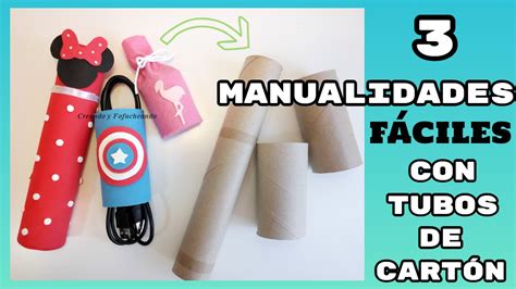 3 Manualidades Fáciles con Tubos de Cartón   Handbox Craft Lovers ...