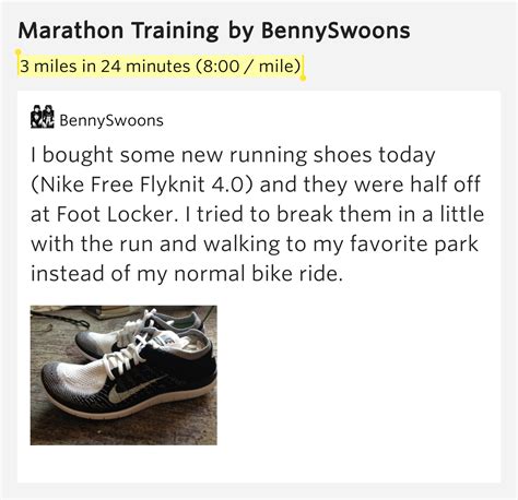 3 miles in 24 minutes  8 00  / mile  – Marathon Training ...