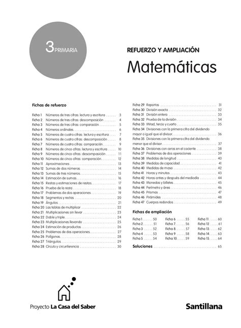 3º prim matematicas refuerzo y ampliacion santillana by ...