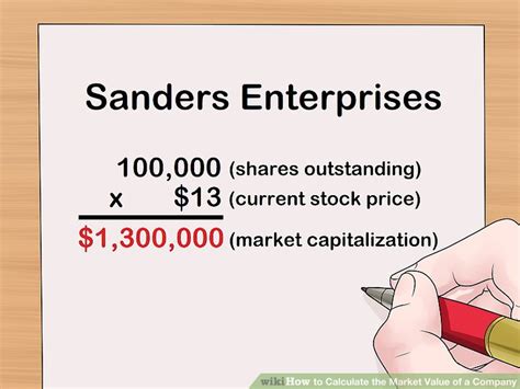 3 Ways to Calculate the Market Value of a Company   wikiHow