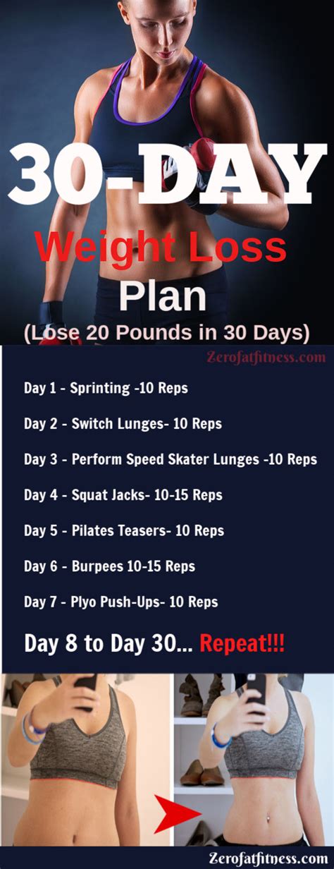30 Day Weight Loss Plan   Lose 20 Pounds in 30 Days ...
