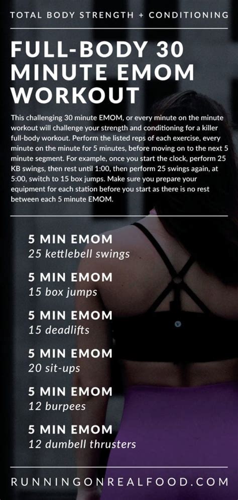 30 Minute EMOM Workout for a Full Body Challenge